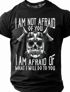 Men's Skull T Shirt Short Sleeve T shirt 3D Print Crew Neck Shirt Gothic Street Dark Party Black Red Blue Summer Spring Clothing Apparel S M L XL XXL XXXL