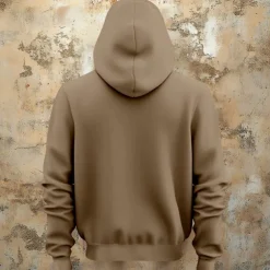 Men's Skulls Hoodies Fashion Daily Long Sleeve Crew Neck Holiday Going out Streetwear Khaki Drawstring Fall Winter Designer