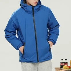 Men's Softshell Jacket Hiking Jacket Outdoor Windproof Water Resistant Windbreaker Jacket Lightweight Puffer Jacket Traveling Black Red Navy Blue Royal Blue Orange