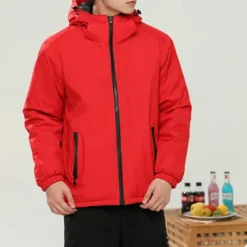 Men's Softshell Jacket Hiking Jacket Outdoor Windproof Water Resistant Windbreaker Jacket Lightweight Puffer Jacket Traveling Black Red Navy Blue Royal Blue Orange