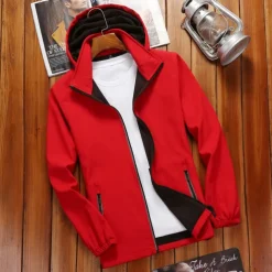 Men's Softshell Jacket Hiking Jacket Outdoor Windproof Quick Dry Lightweight Jacket Windbreaker Jacket Traveling Black White Red Navy Blue Royal Blue