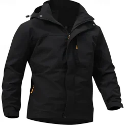 Men's Softshell Jacket Hiking Jacket Outdoor Windproof Water Resistant Windbreaker Jacket Traveling Dark Grey Black White Blue Light Grey