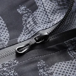 Men's Softshell Jacket Hiking Jacket Outdoor Camouflage Sun Protection Windproof Quick Dry Jacket Hoodie Full Zip Traveling Navy Blue Blue Grey