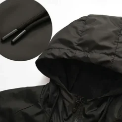 Men's Softshell Jacket Hiking Jacket Outdoor Color Block Windproof Water Resistant Hoodie Windbreaker Jacket Camping / Hiking / Caving Traveling Black White Grey