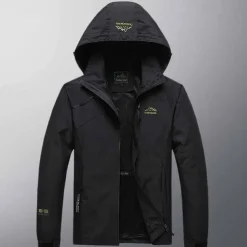 Men's Softshell Jacket Hiking Jacket Rain Jacket Outdoor Windproof Water Resistant Lightweight Windbreaker Jacket Traveling Black Army Green Blue Grey