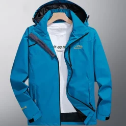 Men's Softshell Jacket Hiking Jacket Rain Jacket Outdoor Windproof Water Resistant Lightweight Windbreaker Jacket Traveling Black Army Green Blue Grey