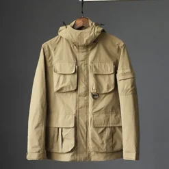 Men's Softshell Jacket Hiking Jacket Outdoor Windproof Water Resistant Lightweight Jacket Windbreaker Jacket Traveling Black Army Green Navy Blue Khaki