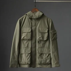 Men's Softshell Jacket Hiking Jacket Outdoor Windproof Water Resistant Lightweight Jacket Windbreaker Jacket Traveling Black Army Green Navy Blue Khaki