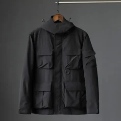 Men's Softshell Jacket Hiking Jacket Outdoor Windproof Water Resistant Lightweight Jacket Windbreaker Jacket Traveling Black Army Green Navy Blue Khaki