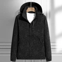 Men's Softshell Jacket Hiking Jacket Outdoor Camo Windproof Water Resistant Windbreaker Jacket Traveling Black Ivory Red Dark Blue