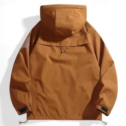 Men's Softshell Jacket Hiking Jacket Outdoor Windproof Water Resistant Windbreaker Jacket Traveling Black Purple Brown Green Khaki