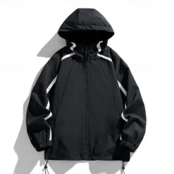 Men's Softshell Jacket Hiking Jacket Outdoor Windproof Windbreaker Jacket Traveling Black Pink Purple Green Khaki