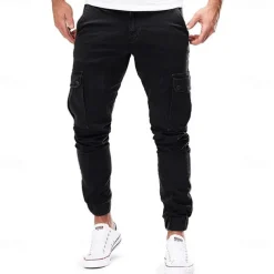 Men's Solid Color Ripstop Breathable ArmyGreen Black