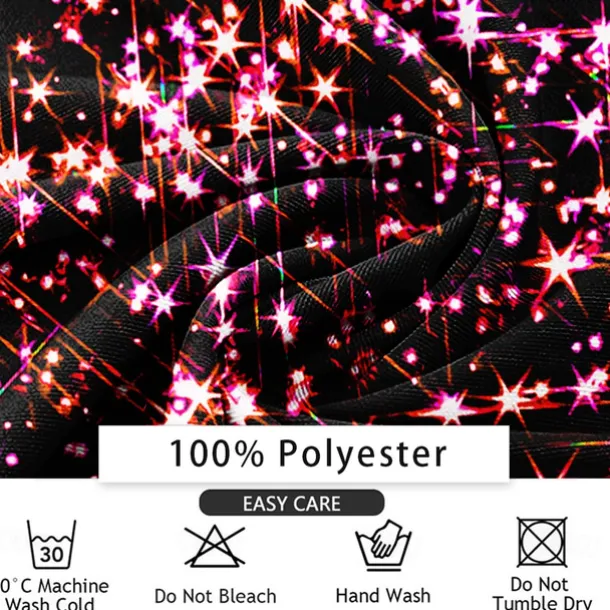 Men's Sparkly Glittery Long Sleeve Turndown Artistic Casual Party Evening Wear Daily New Year Eve Buttons 3D Print Multi Pocket