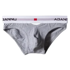 Men's Sport Briefs Underwear Home Casual Winter Cotton Breathable Soft Sweat wicking Running Walking Sportswear Activewear Solid Colored White Black Blue / Micro-elastic