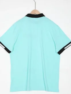 Men's Sport Polo Golf Shirt Casual Sports Tops Ribbed Polo Collar Short Sleeve Fashion Basic Solid Color Patchwork Summer Regular Fit Black White Red Blue Green Sport Polo