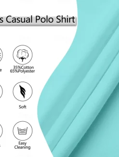 Men's Sport Polo Golf Shirt Casual Sports Tops Ribbed Polo Collar Short Sleeve Fashion Basic Solid Color Patchwork Summer Regular Fit Black White Red Blue Green Sport Polo