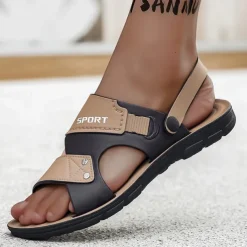 Men's Sport Sandals with Adjustable Straps, Comfortable Outdoor Footwear for Beach, Hiking, and Casual Wear