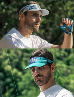 Men's Sports Visor Hat – Lightweight Breathable Sun Protection Cap for Running, Golf, Tennis & Outdoor Activities