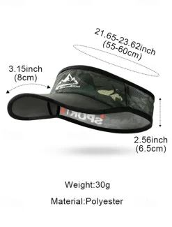 Men's Sports Visor Hat – Lightweight Breathable Sun Protection Cap for Running, Golf, Tennis & Outdoor Activities