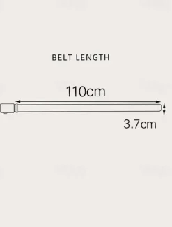 Men's Stitched Buckle Belt Vintage Jeans Belt