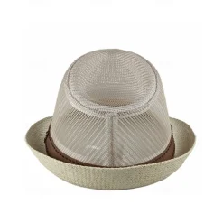 Men's Straw Hat Sun Hat Soaker Hat Safari Hat Gambler Hat Black Dark Navy Polycotton Mesh Stylish Casual Outdoor clothing Holiday Going out Plain Sunscreen