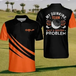 Men's Striped Sports Polo Shirts Golf Shirt Short Sleeve Polo Shirts Collared Shirts Casual Sportswear Vacation Wear Buttons 3D Print Yellow Red Royal Blue