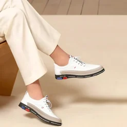 Men's Stylish Brown Faux Leather Casual Shoes with Black Contrast Detail, Comfortable Fit and Durable Sole, Ideal for Everyday Wear and Smart Casual Occasions