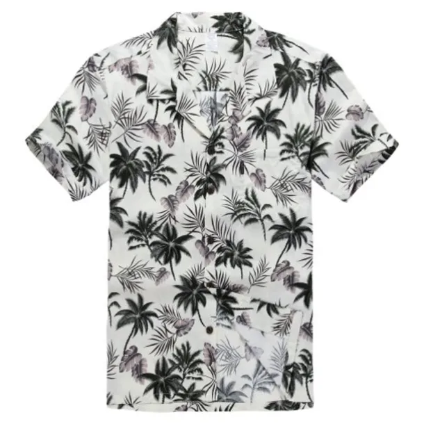 Men's Summer Hawaiian Shirt Aloha Shirt Shirt Collar Designer White Yellow Sky Blue S M L