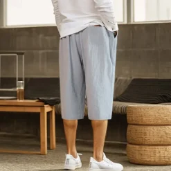 Men's Summer Shorts Pocket Solid Colored Outdoor Sports Short Vacation Casual Casual ArmyGreen Black Low Waist Micro-elastic