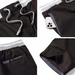 Men's Summer Shorts Work Shorts Pocket Drawstring Plain Comfort Breathable Knee Length Outdoor Business Fashion Casual Black Blue