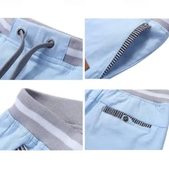 Men's Summer Shorts Work Shorts Pocket Drawstring Plain Comfort Breathable Knee Length Outdoor Business Fashion Casual Black Blue