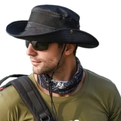 Men's Sun Hat Bucket Hat Outdoor Packable UPF50+ UV Protection Quick Dry Spring Summer Hat Mesh Camping / Hiking Hunting Fishing Army Green Grey Khaki