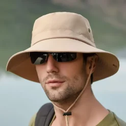 Men's Sun Hat Bucket Hat Outdoor Packable UPF50+ UV Protection Quick Dry Spring Summer Hat Mesh Camping / Hiking Hunting Fishing Army Green Grey Khaki
