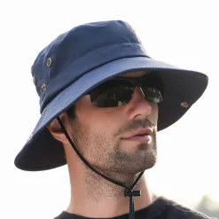 Men's Sun Hat Bucket Hat Outdoor Packable UPF50+ UV Protection Quick Dry Spring Summer Hat Mesh Camping / Hiking Hunting Fishing Army Green Grey Khaki