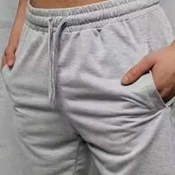 Men's Sweat Shorts Casual Shorts Drawstring Elastic Waist Plain Breathable Soft Casual Weekend Fashion Streetwear Black Grey Micro-elastic