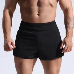 Men's Sweat Shorts Shorts Summer Shorts Pocket Drawstring Elastic Waist Plain Comfort Short Sports Outdoor Daily Going out Fashion Casual Black Red Micro-elastic