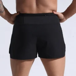 Men's Sweat Shorts Shorts Summer Shorts Pocket Drawstring Elastic Waist Plain Comfort Short Sports Outdoor Daily Going out Fashion Casual Black Red Micro-elastic