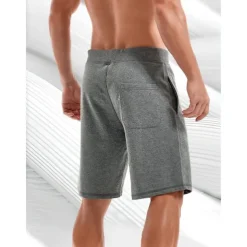 Men's Sweat Shorts Shorts Workout Shorts Casual Shorts Pocket Drawstring Elastic Waist Plain Comfort Breathable Knee Length Casual Daily Holiday Sports Fashion Smoky gray Black Micro-elastic