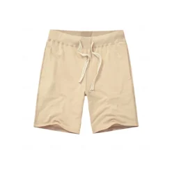 Men's Sweat Shorts Shorts Workout Shorts Casual Shorts Pocket Drawstring Elastic Waist Plain Comfort Breathable Knee Length Casual Daily Holiday Sports Fashion Smoky gray Black Micro-elastic