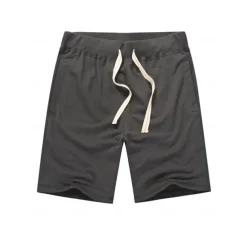 Men's Sweat Shorts Shorts Workout Shorts Casual Shorts Pocket Drawstring Elastic Waist Plain Comfort Breathable Knee Length Casual Daily Holiday Sports Fashion Smoky gray Black Micro-elastic