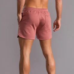 Men's Sweat Shorts Shorts Summer Shorts Embroidered Drawstring Elastic Waist Solid Color Comfort Breathable Short Outdoor Daily Fashion Casual / Sporty White Pink Micro-elastic