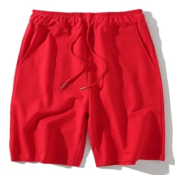 Men's Sweat Shorts Shorts Running Shorts Terry Shorts Pocket Plain Comfort Breathable Outdoor Daily Going out Fashion Casual Black White