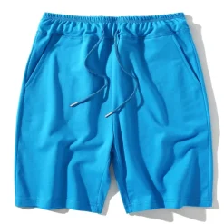 Men's Sweat Shorts Shorts Running Shorts Terry Shorts Pocket Plain Comfort Breathable Outdoor Daily Going out Fashion Casual Black White