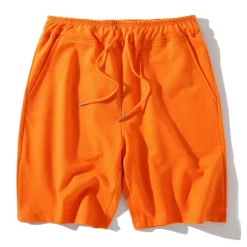 Men's Sweat Shorts Shorts Running Shorts Terry Shorts Pocket Plain Comfort Breathable Outdoor Daily Going out Fashion Casual Black White