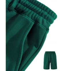 Men's Sweat Shorts Shorts Summer Shorts Beach Shorts Pocket Drawstring Elastic Waist Plain Comfort Breathable Short Outdoor Sports Classic Casual Black Brown