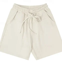 Men's Sweat Shorts Shorts Bermuda shorts Drawstring Elastic Waist Plain Comfort Sports Knee Length Outdoor Daily Fashion Streetwear Black Khaki Micro-elastic