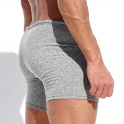 Men's Sweat Shorts Shorts Bermuda shorts Drawstring Elastic Waist Plain Comfort Sports Short Yoga Daily Gym Athleisure White Khaki Micro-elastic