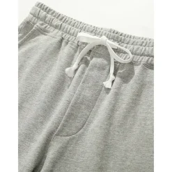 Men's Sweat Shorts Workout Shorts Casual Shorts Pocket Drawstring Elastic Waist Plain Comfort Breathable Knee Length Casual Daily Holiday Sports Fashion Black Army Green Micro-elastic