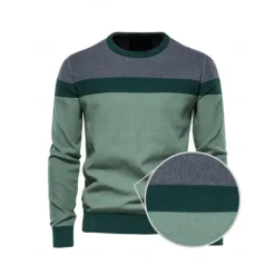 Men's Sweater Navy Blue Green Long Sleeve Top Golf Attire Clothes Outfits Wear Apparel